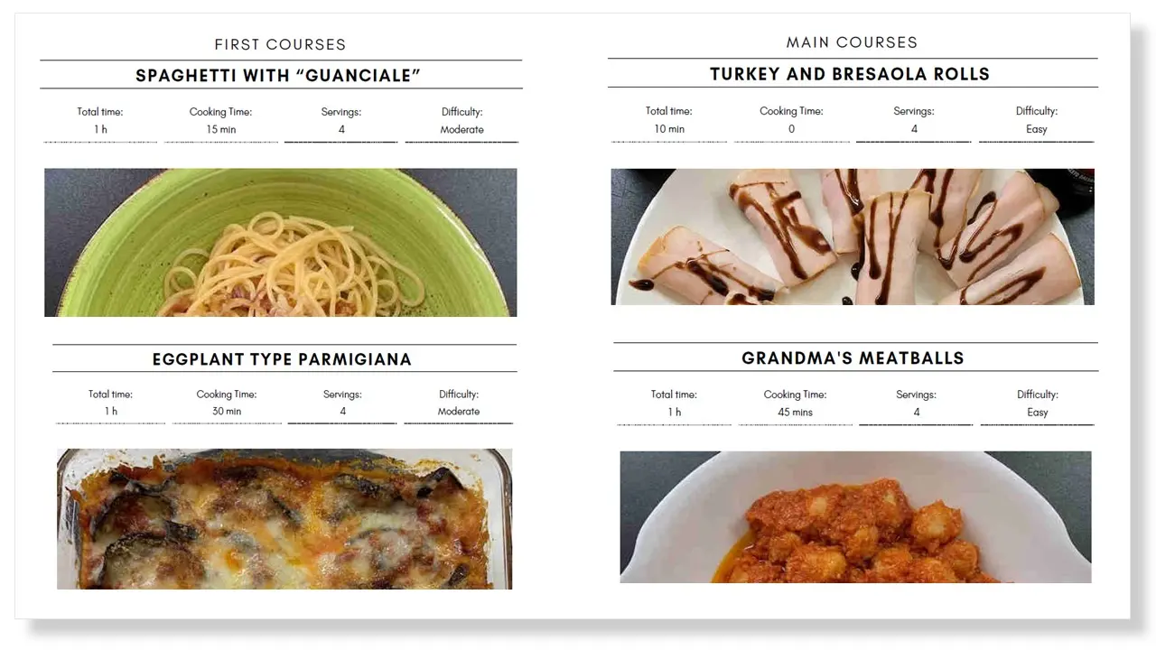 Genuine Italian Dishes